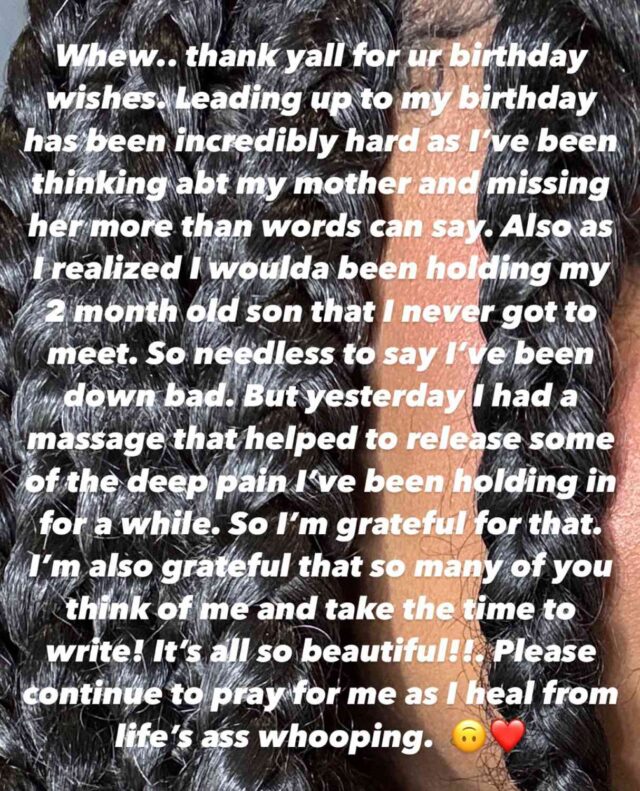 Jazmine Sullivan birthday message.